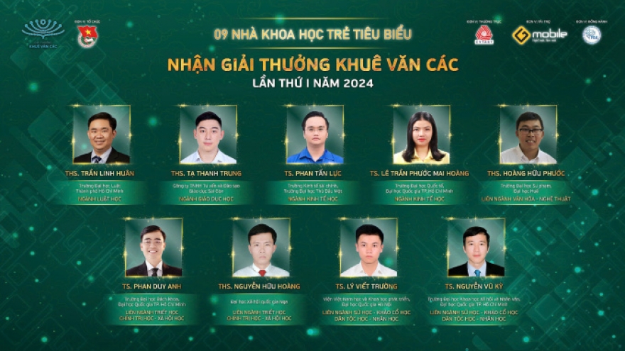 Nine scientists receive first-ever Khue Van Cac Award