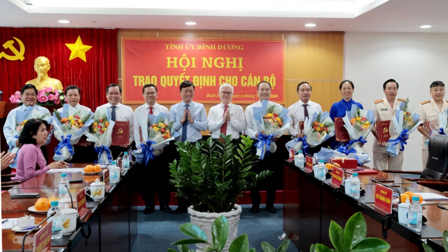 Bình Dương điều động, bổ nhiệm nhiều cán bộ chủ chốt