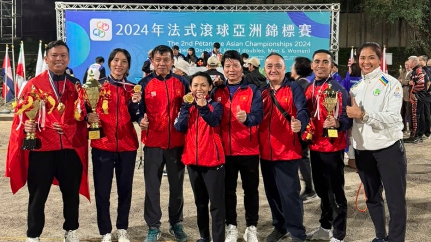 Athletes secure gold at Petanque Asian Championships 2024