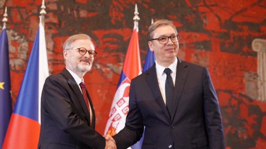 Thủ tướng Séc thăm Serbia, cam kết hỗ trợ quốc gia Tây Balkan gia nhập EU