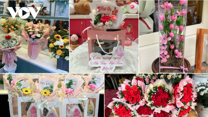 Flower and gift market heats up for Vietnamese Teachers’ Day