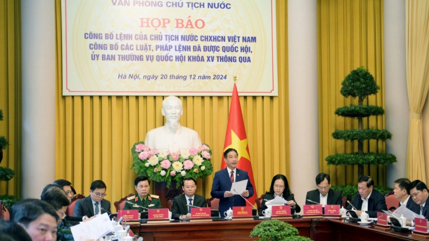 Công bố Lệnh của Chủ tịch nước về các Luật, Pháp lệnh vừa được Quốc hội khóa 15 thông qua