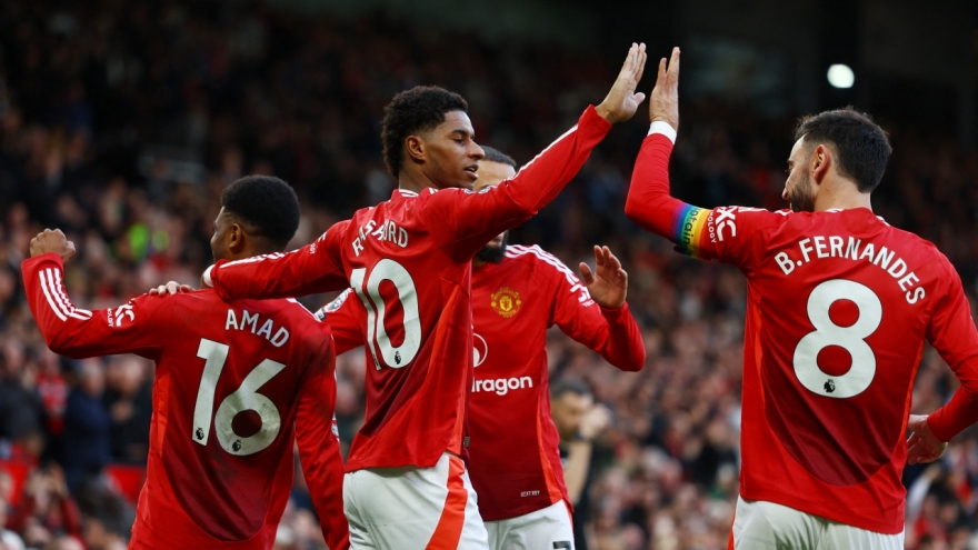 Kết quả vòng 13 Ngoại hạng Anh 2024/2025 tối 1/12: MU "vùi dập" Everton