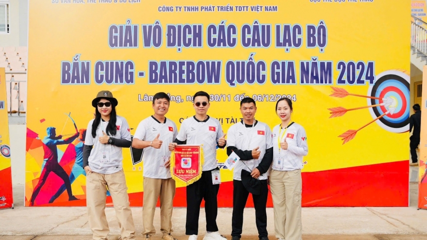 96 vận động viên tham gia giải Bắn cung Barebow Quốc gia năm 2024