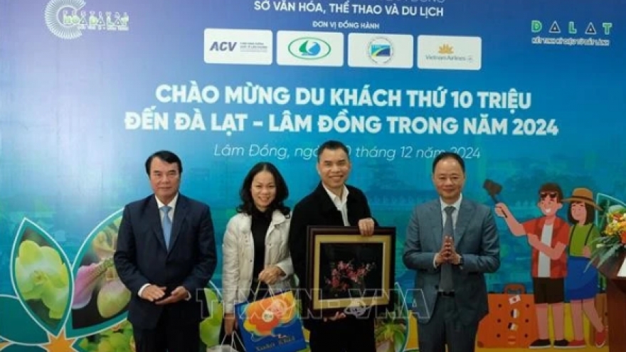 Lam Dong welcomes 10 millionth tourist in 2024