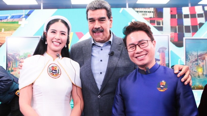 Hoa hậu Ngọc Hân được mời đến dinh thự của Tổng thống Venezuela