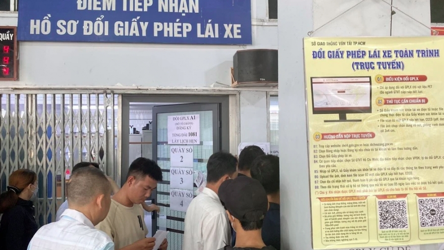 Các tỉnh phía nam đang thiếu phôi giấy phép lái xe trầm trọng