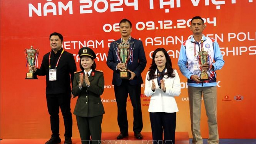 Vietnam secures first place at Asian Open Police Taekwondo Championships