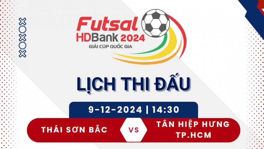 Xem trực tiếp Thái Sơn Bắc vs Tân Hiệp Hưng - Futsal HDBank Cúp Quốc gia 2024