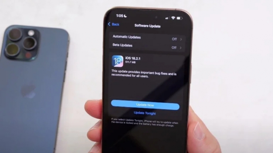 Apple ra mắt iOS 18.2.1, người dùng iPhone cần cập nhật ngay