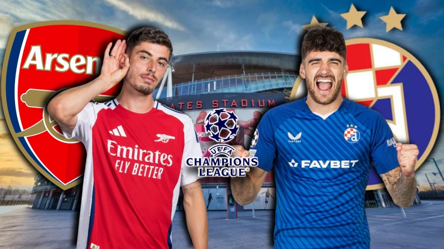 Dự đoán kết quả và đội hình ra sân trận Arsenal vs Dinamo Zagreb