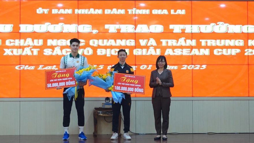 Hai nhà vô địch ASEAN Cup 2024 của HAGL được khen thưởng đột xuất