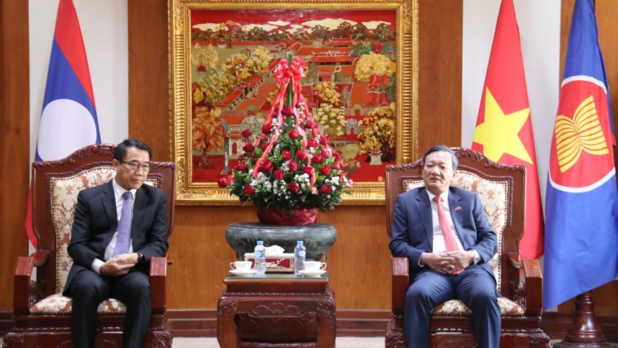 Lãnh đạo Lào chúc mừng 95 năm Ngày thành lập Đảng Cộng sản Việt Nam