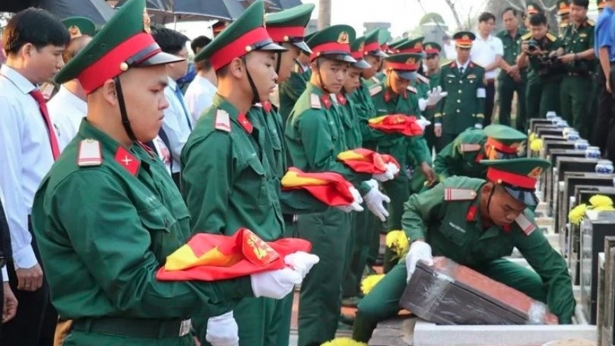 Solemn funeral held for 66 martyrs in Binh Phuoc