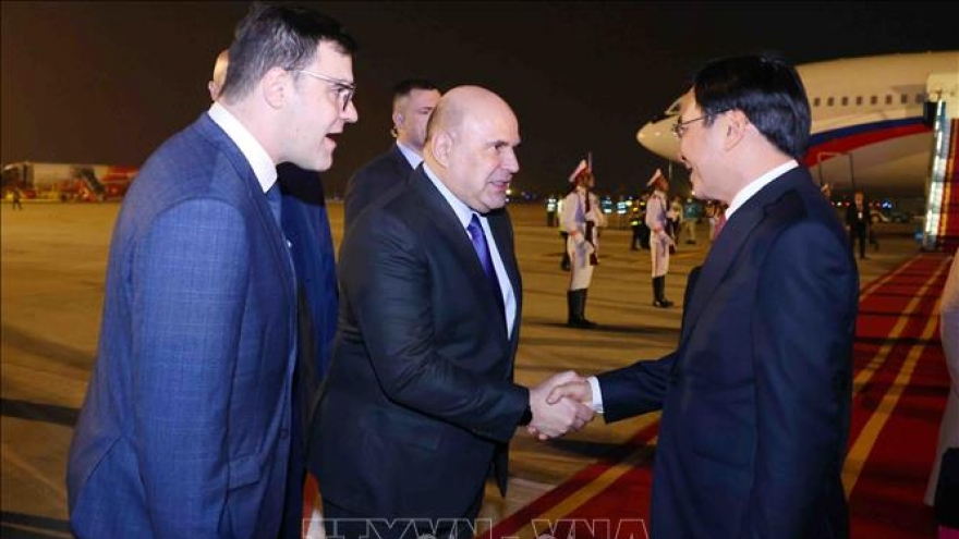 Thủ tướng Nga Mikhail Vladimirovich Mishustin bắt đầu thăm chính thức Việt Nam