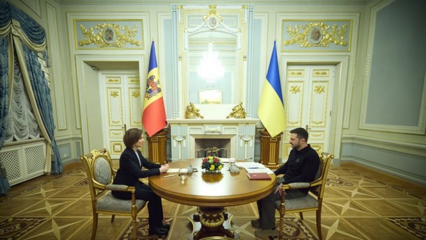 Tổng thống Moldova thăm Kiev tái khẳng định sự ủng hộ đối với Ukraine