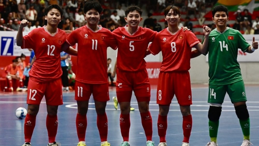 Thắng 21-0, ĐT Futsal nữ Việt Nam tiến gần hơn đến World Cup