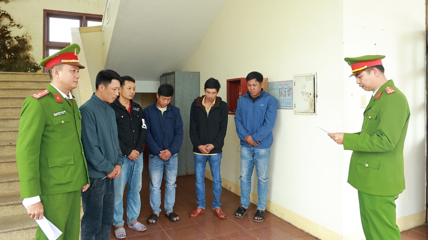 Bắt giữ 6 người giết trộm thịt trâu của người dân Quảng Trị