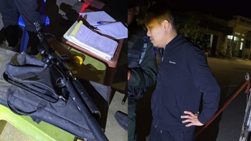 Bắt giữ khẩn cấp đối tượng tàng trữ súng hơi và đạn chì tại Lào Cai