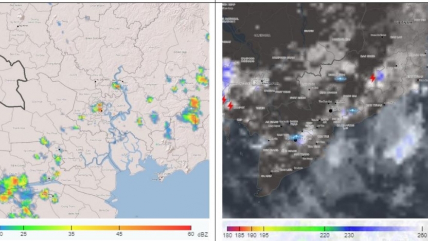 Cảnh báo dông lốc, mưa lớn và mưa đá cục bộ ở TP.HCM