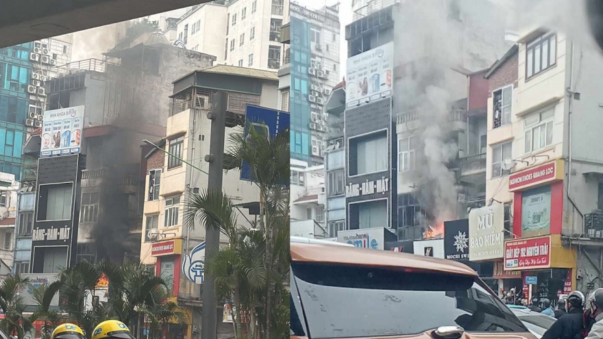 Cháy nhà dân ở đường Nguyễn Trãi, Thanh Xuân, Hà Nội