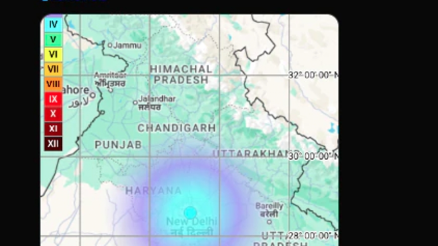 Thủ đô New Delhi, Ấn Độ rung chuyển vì động đất