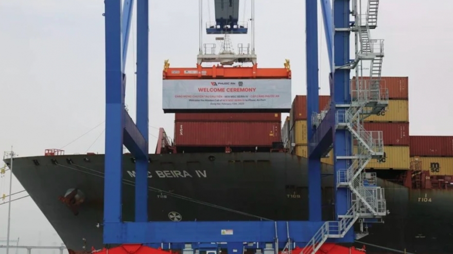 Dong Nai’s largest seaport welcomes first vessel