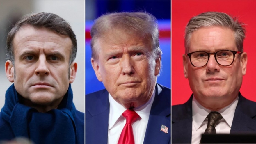 Lãnh đạo Anh, Pháp vội vã tới Nhà Trắng gặp Tổng thống Trump