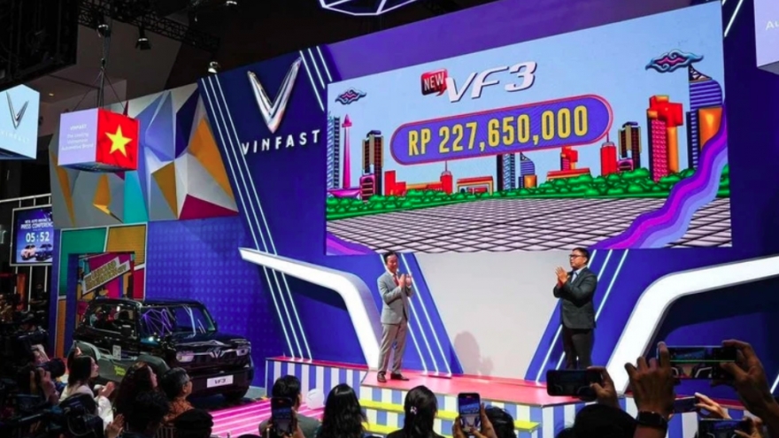 VinFast launches VF 3 SUV, offers free EV charging in Indonesia