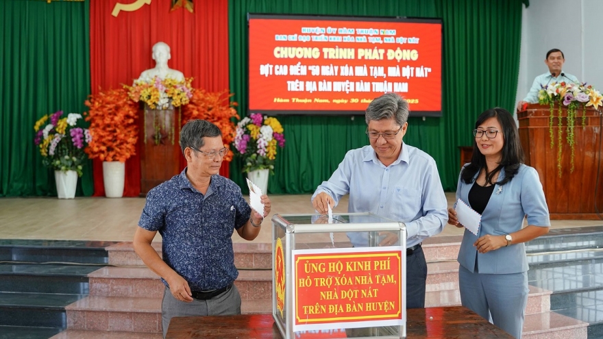 Đợt cao điểm “50 ngày xóa nhà tạm, nhà dột nát” ở Bình Thuận
