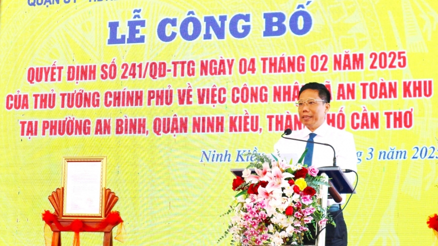 Công nhận xã An toàn khu thời kỳ kháng chiến chống Pháp và chống Mỹ tại Cần Thơ