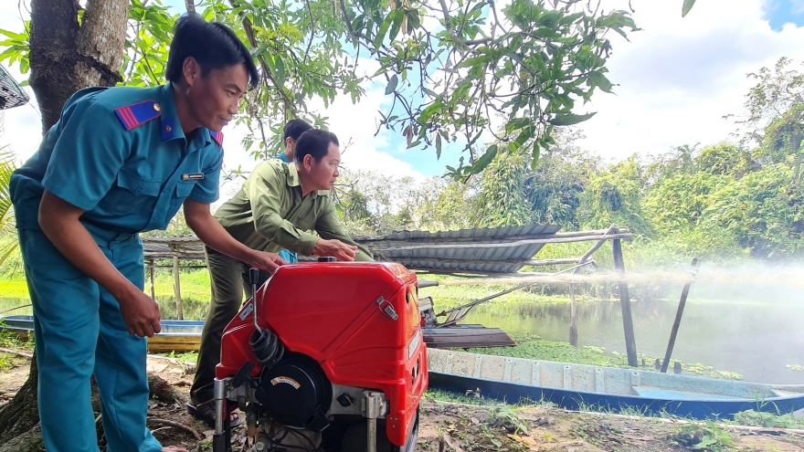 Nhiều diện tích rừng báo cháy nguy hiểm tại Cà Mau