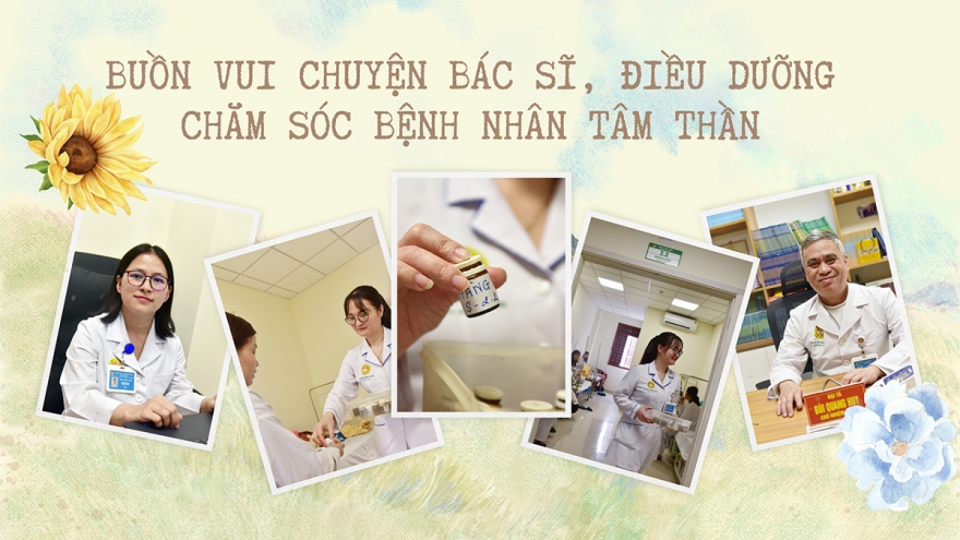 Buồn vui chuyện bác sĩ, điều dưỡng chăm sóc bệnh nhân tâm thần