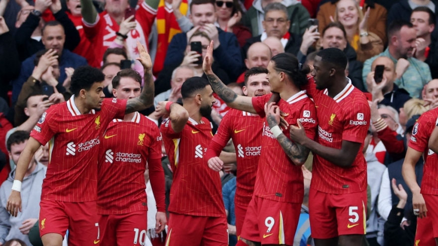 Kết quả vòng 28 Ngoại hạng Anh: Salah lập cú đúp, Liverpool ngược dòng hạ Southampton
