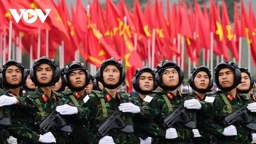 Another military parade rehearsal for 50th Anniversary of National Reunification