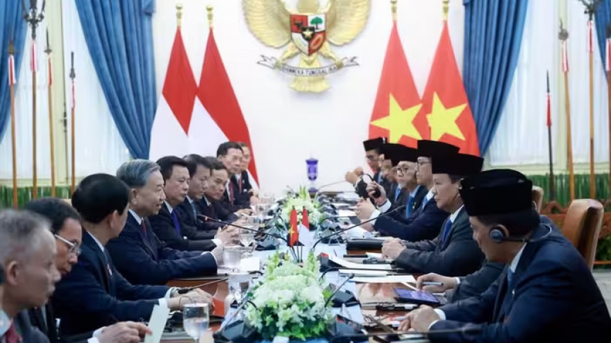 Hội đàm cấp cao giữa Tổng Bí thư Tô Lâm và Tổng thống Indonesia Prabowo Subianto