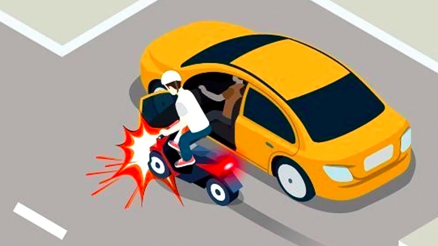 Mở cửa xe gây tai nạn giao thông bị phạt cao nhất 22 triệu đồng
