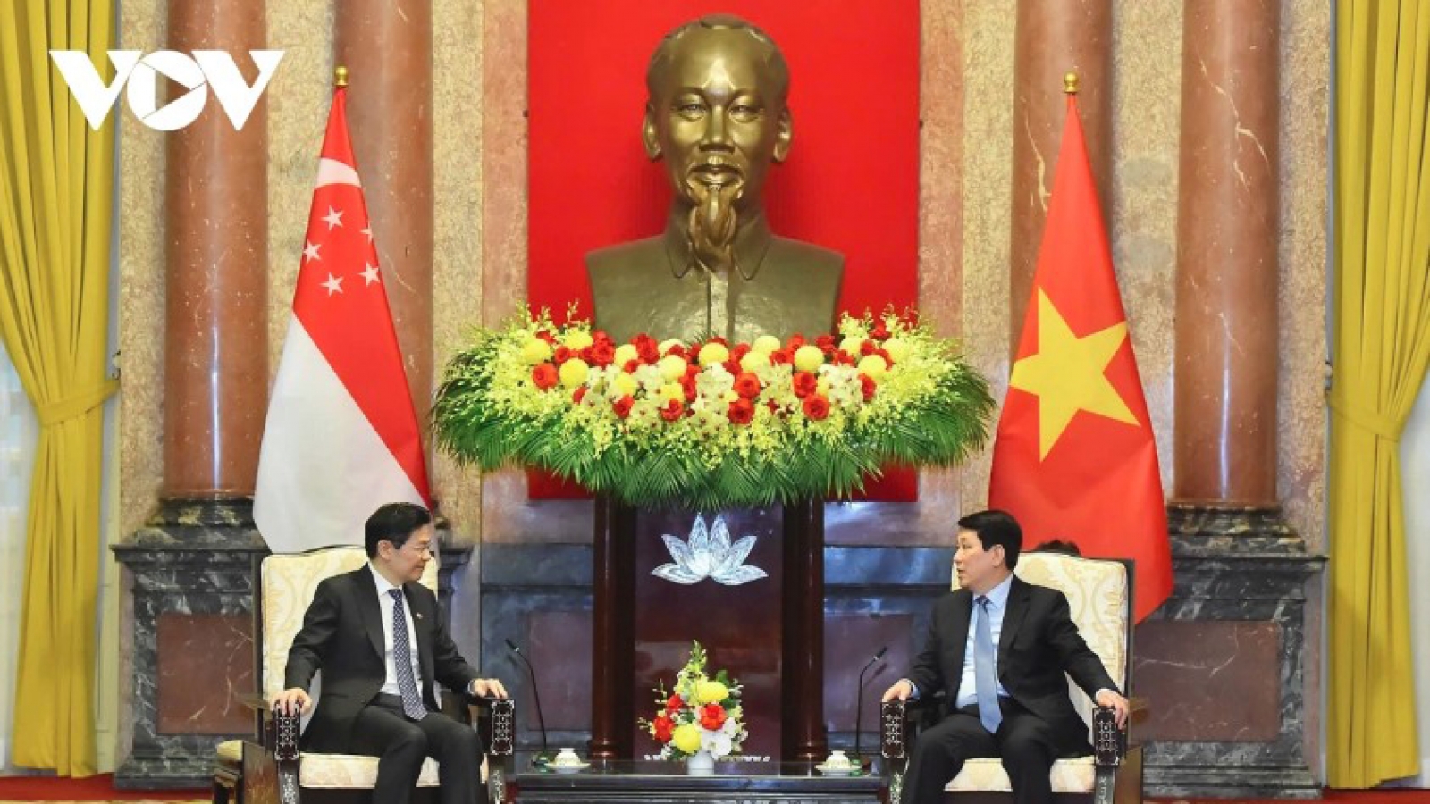 President calls for Singapore’s continued support in human resources development