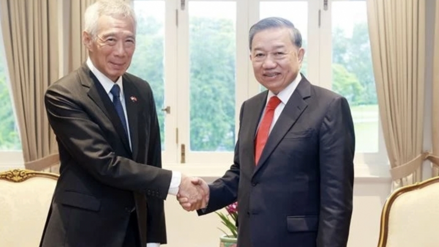 Party leader meets former Singaporean Prime Minister