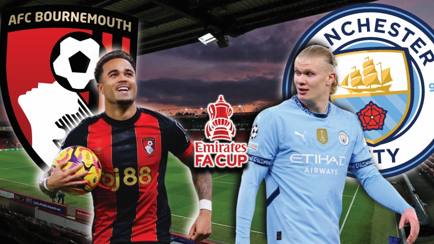 Dự đoán kết quả và đội hình ra sân trận Bournemouth vs Man City