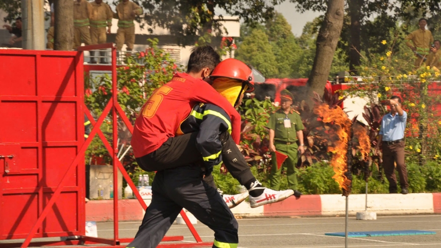 Đắk Lắk giành giải nhất hội thi về PCCC ở Bình Dương