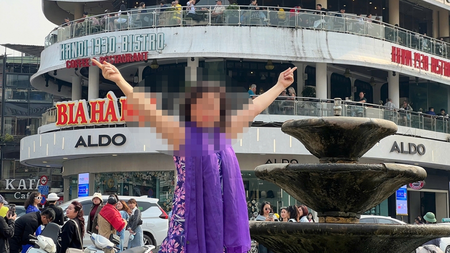 CSGT cảnh báo nguy cơ mất ATGT tại tòa nhà "Hàm cá mập"