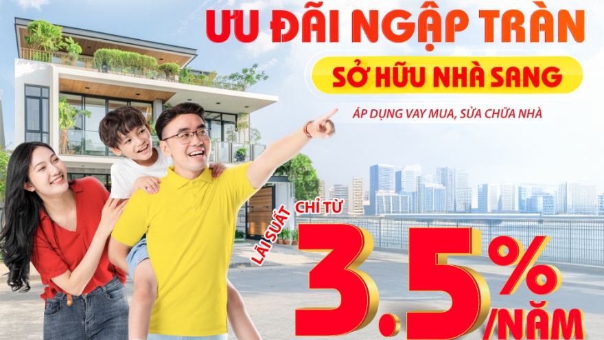 Mua nhà không khó với ưu đãi cực to: Lãi suất từ 3,5% với 50 năm thời hạn