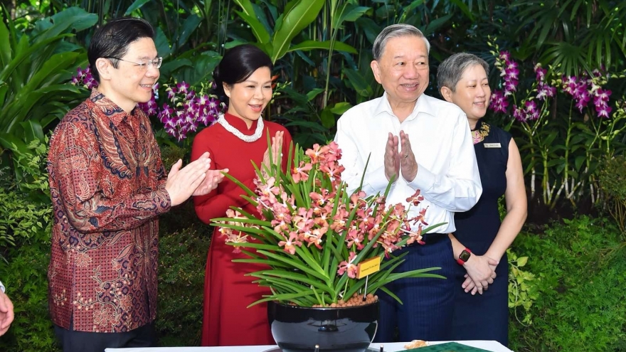 Singapore lấy tên Tổng Bí thư Tô Lâm và Phu nhân đặt cho loài hoa lan mới