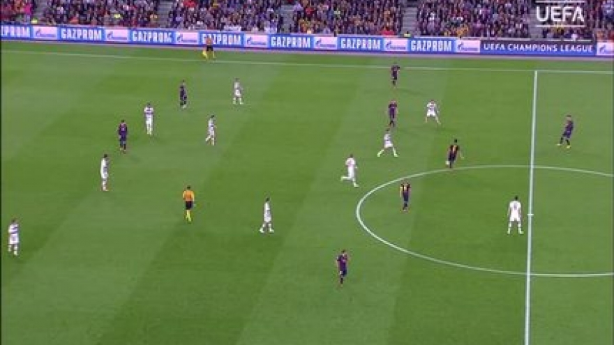 Messi là chủ nhân bàn thắng đẹp nhất mùa giải của UEFA