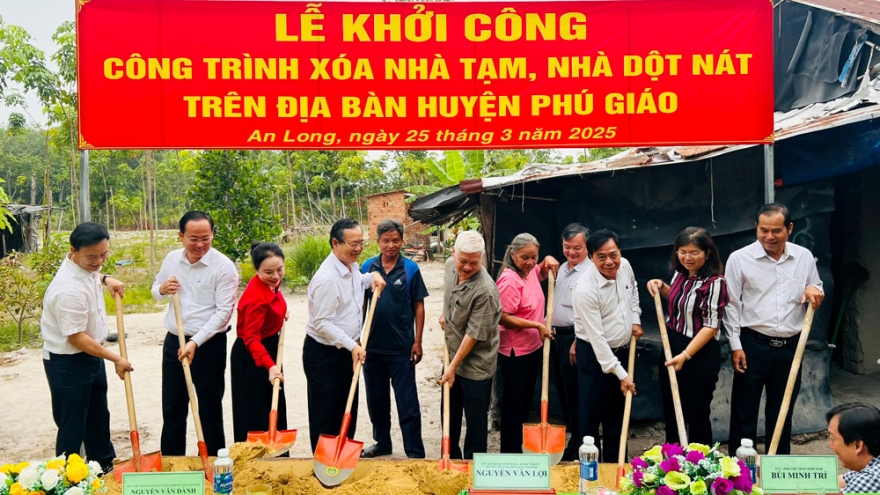 Bình Dương đồng loạt khởi công xây nhà mới cho người nghèo