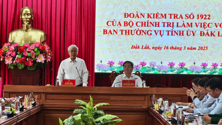 Đoàn kiểm tra của Bộ Chính trị công bố dự thảo báo cáo kiểm tra tại Đắk Lắk