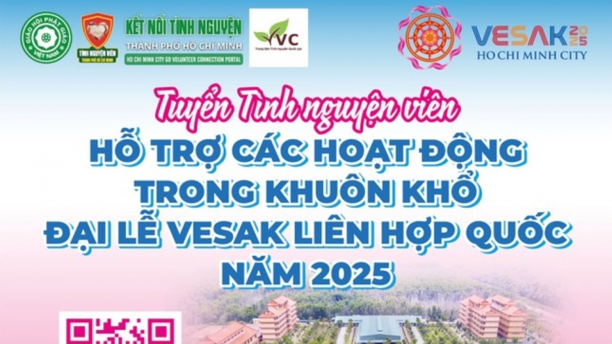 Tuyển tình nguyện viên phục vụ Đại lễ Vesak Liên Hợp Quốc 2025 tại TP.HCM