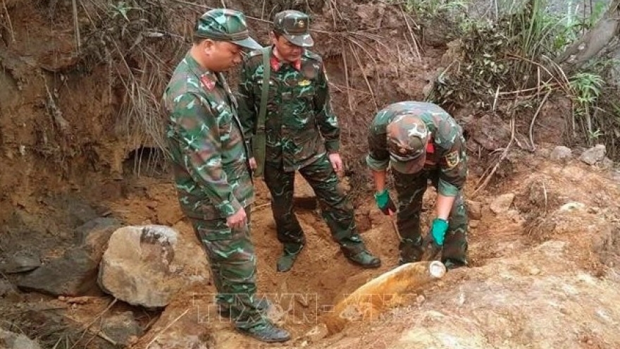 Wartime bomb safely detonated in Quang Tri