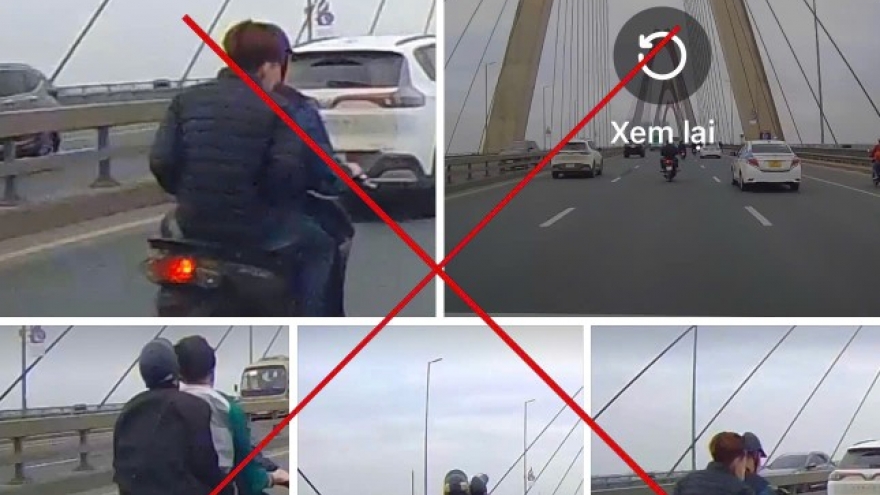 Xử lý nhóm ‘quái xế’ lạng lách, đánh võng trên cầu Nhật Tân